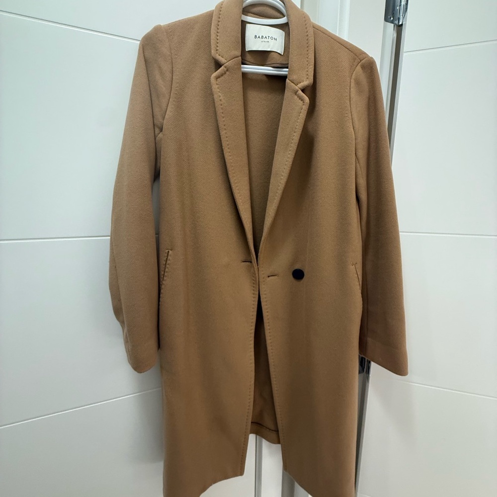 Babaton Stedman Camel Wool Coat